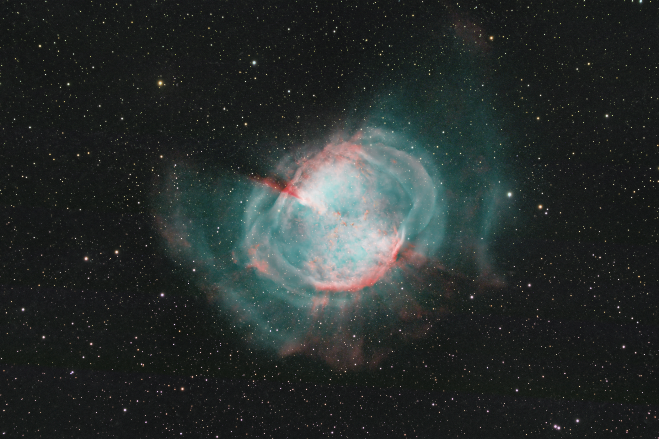 M27 extended Dumbell Nebula