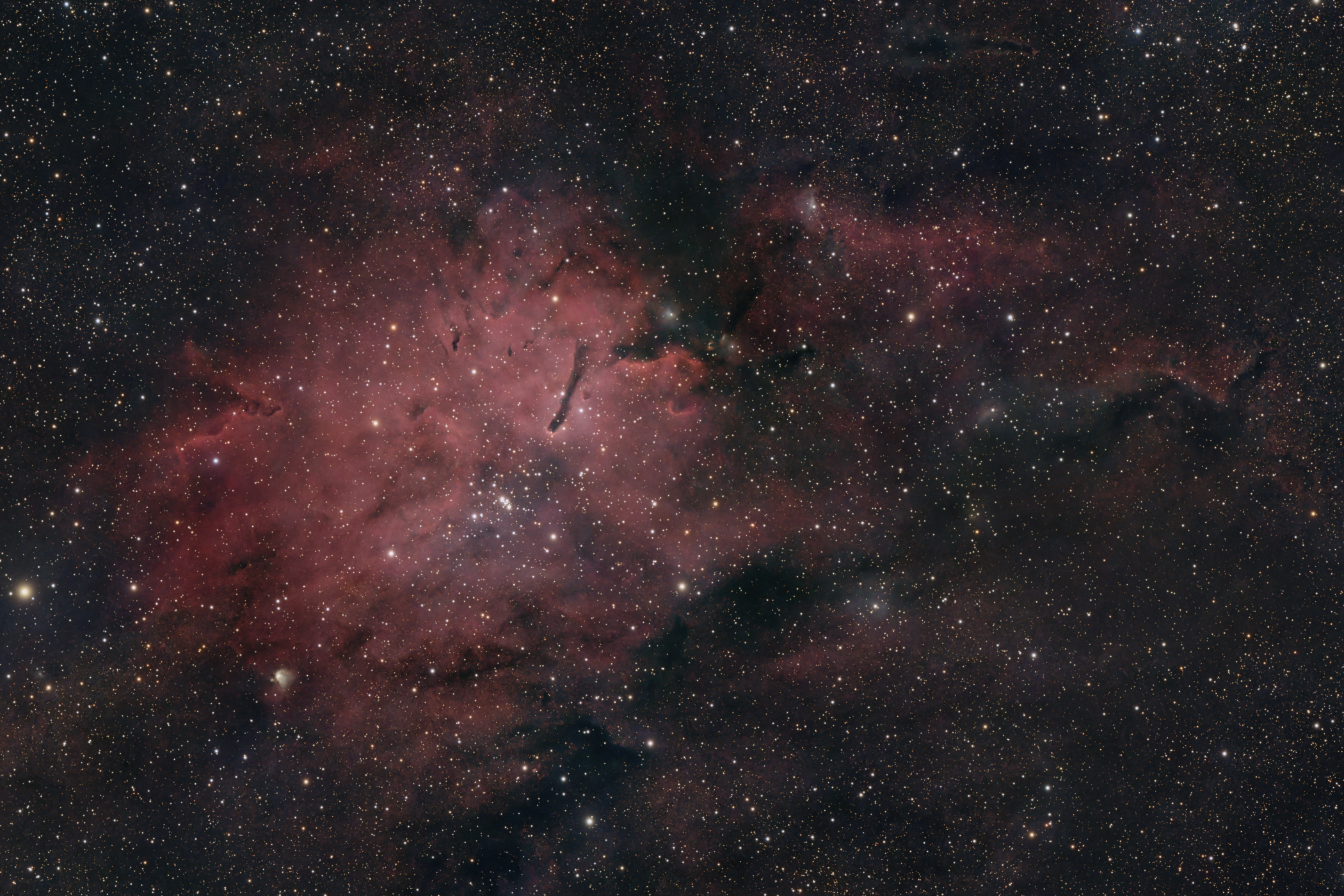 NGC 6820 and NGC 6823 in Vulpecula